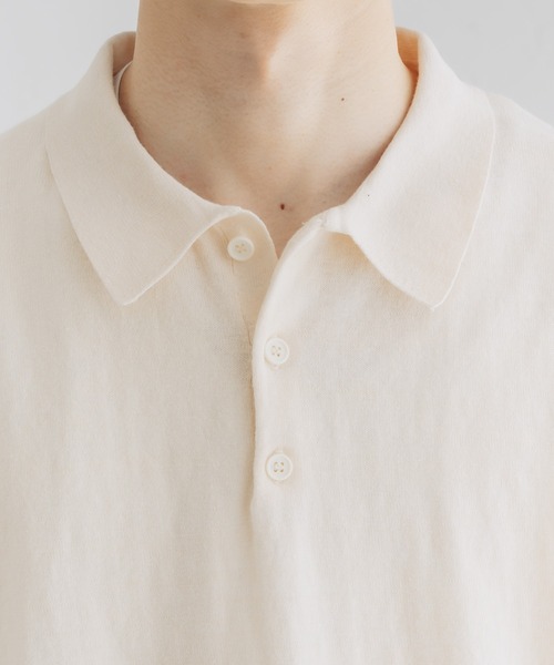epnok(エプノック)の「Basic Cotton Knit Polo Shirt/ベーシックコットンニットポロシャツ(ポロシャツ・メンズ・ブラック/アイボリー/グリーン・MEDIUM/LARGE)」の10枚目の写真