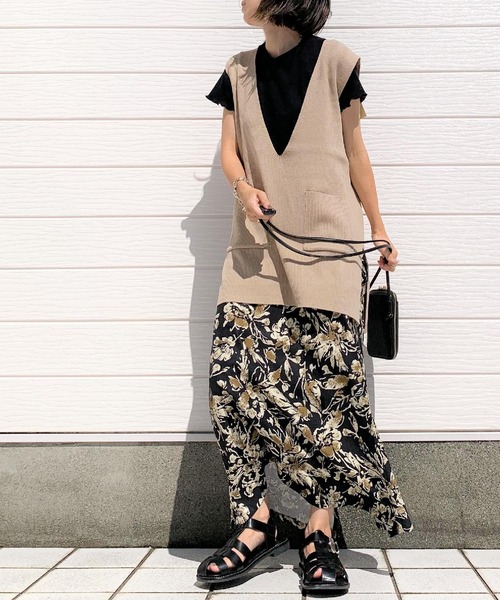 Q(キュー)の「コールフラワースカート(スカート・レディース・ブラック系その他/ブラウン系その他・MEDIUM)」の8枚目の写真