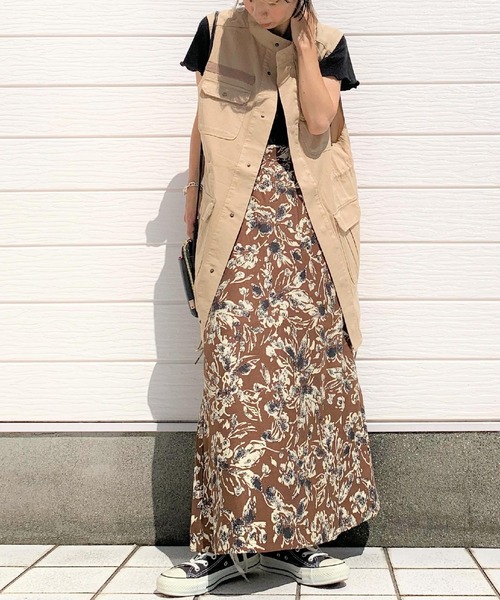 Q(キュー)の「コールフラワースカート(スカート・レディース・ブラック系その他/ブラウン系その他・MEDIUM)」の9枚目の写真