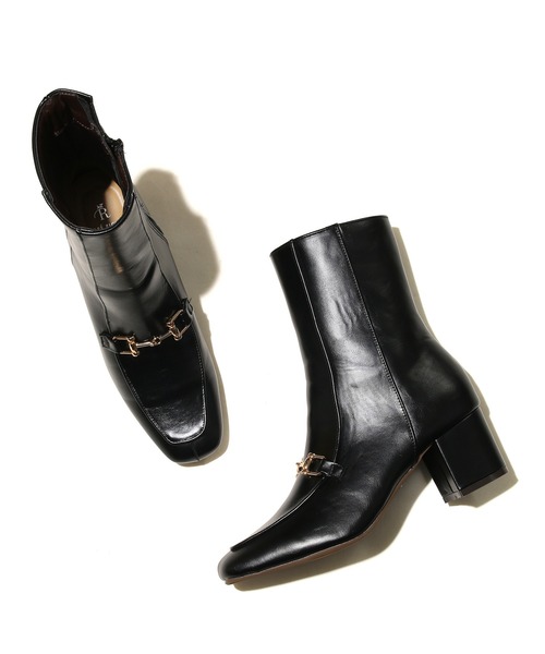 ROPE' PICNIC（ロペピクニック）の「スクエアビットミドル丈モカシンブーツ（ブーツ・レディース・ブラック/ブラウン系その他3・23.5cm/24.5cm/23.0cm/24.0cm）」の11枚目の写真