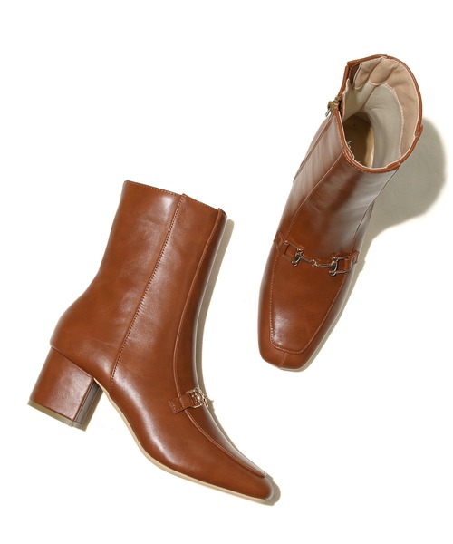 ROPE' PICNIC（ロペピクニック）の「スクエアビットミドル丈モカシンブーツ（ブーツ・レディース・ブラック/ブラウン系その他3・23.5cm/24.5cm/23.0cm/24.0cm）」の12枚目の写真