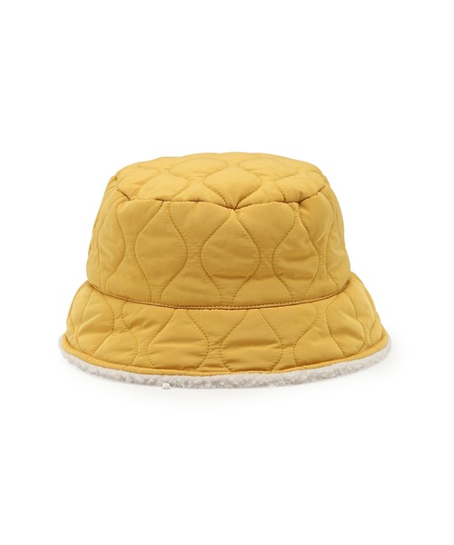 ROPE' PICNIC（ロペピクニック）の「【KIDS】ボア×中わたキルティング切り替えハット（ハット・キッズ・カーキ/マスタード・FREE）」の5枚目の写真