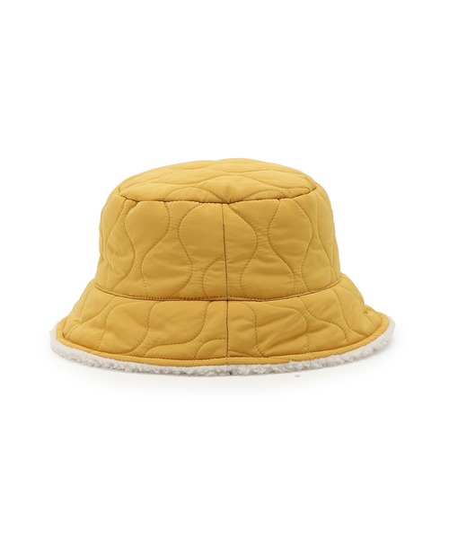 ROPE' PICNIC（ロペピクニック）の「【KIDS】ボア×中わたキルティング切り替えハット（ハット・キッズ・カーキ/マスタード・FREE）」の6枚目の写真