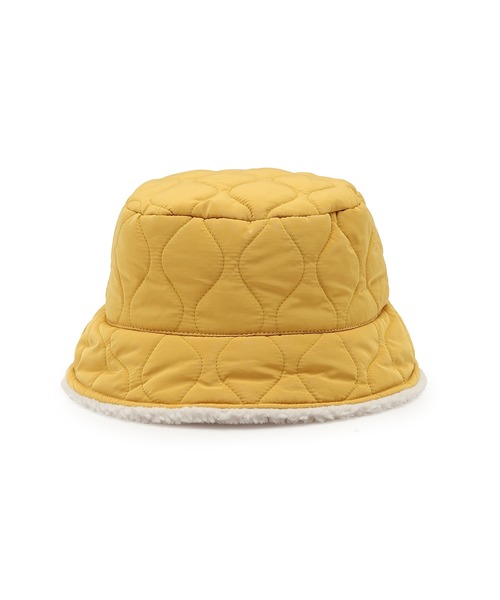 ROPE' PICNIC（ロペピクニック）の「【KIDS】ボア×中わたキルティング切り替えハット（ハット・キッズ・カーキ/マスタード・FREE）」の7枚目の写真