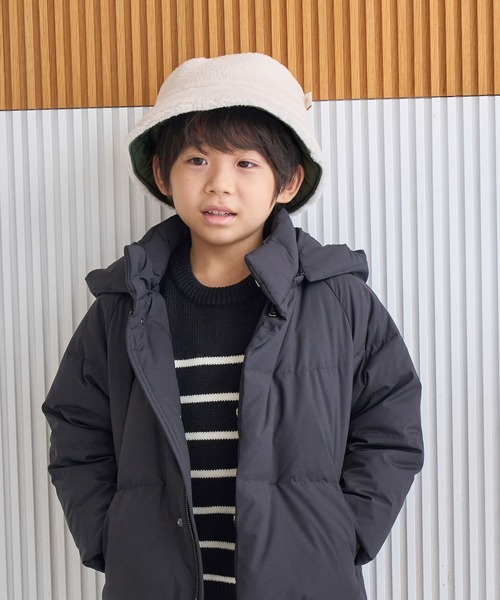 ROPE' PICNIC（ロペピクニック）の「【KIDS】ボア×中わたキルティング切り替えハット（ハット・キッズ・カーキ/マスタード・FREE）」の16枚目の写真