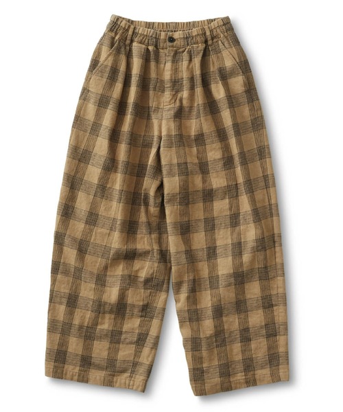 Sunny clouds（サニークラウズ）の「サニークラウズ　チェックのブカブカパン〈レディース〉（その他パンツ・レディース・ブラウン系その他・NM/MEDIUM/LARGE/X-LARGE/XX-LARGE）」の6枚目の写真