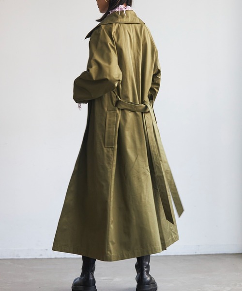FIG&VIPER(フィグアンドバイパー)の「ステンカラースタンドトレンチコート(トレンチコート・レディース・ブラウン/カーキ・FREE)」の13枚目の写真