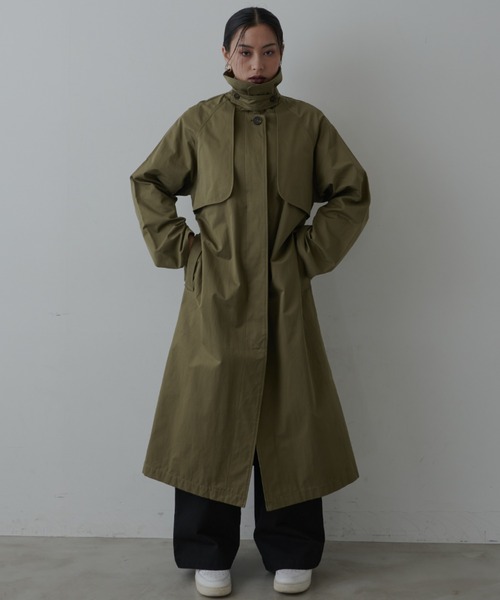 FIG&VIPER(フィグアンドバイパー)の「ステンカラースタンドトレンチコート(トレンチコート・レディース・ブラウン/カーキ・FREE)」の17枚目の写真