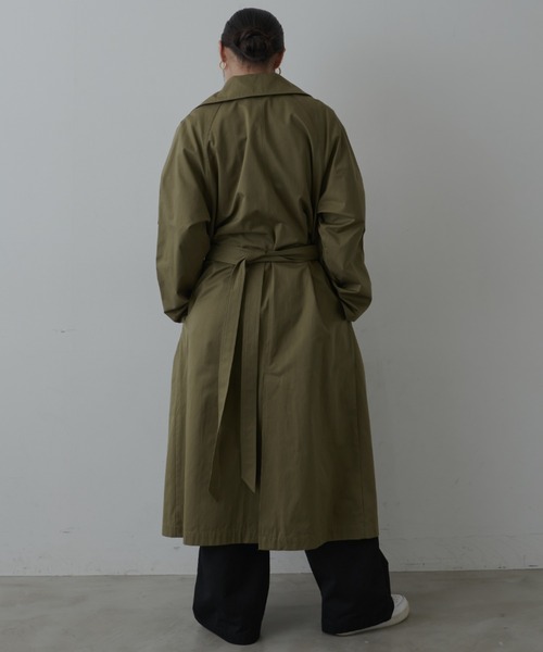 FIG&VIPER(フィグアンドバイパー)の「ステンカラースタンドトレンチコート(トレンチコート・レディース・ブラウン/カーキ・FREE)」の19枚目の写真