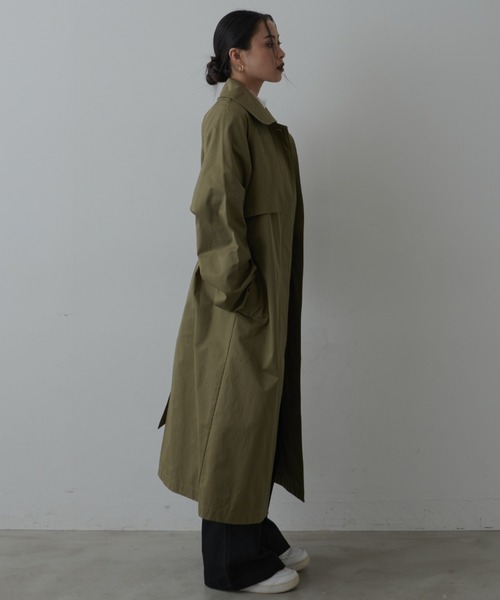 FIG&VIPER(フィグアンドバイパー)の「ステンカラースタンドトレンチコート(トレンチコート・レディース・ブラウン/カーキ・FREE)」の20枚目の写真