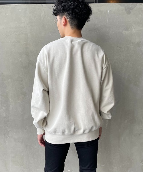 BEN DAVIS（ベンデイビス）の「【WEB限定】[BEN DAVIS/ベンデイビス] カレッジワッペン風ロゴ クルーネックスウェット（スウェット・レディース・グレー/ライトグレー/ネイビー/マスタード・M/L/XL）」の7枚目の写真