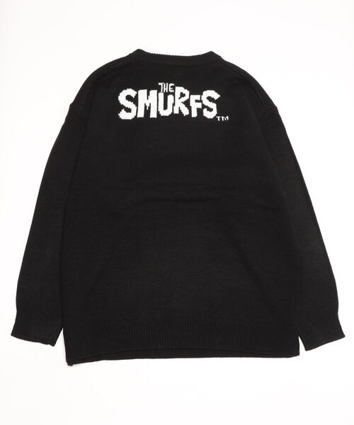 make a ray!（メイク ア レイ！）の「【THE SMURFS/スマーフ】ビッグシルエット キャラクター刺繍 ジャガード ニット（ニット/セーター・レディース・ブラック/レッド/オフホワイト・M/L/XL）」の16枚目の写真