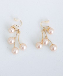 PourVous（プールヴー）の「パールダンスイヤリング＆ピアス 結婚式 同窓会 オケージョン お呼ばれ（ピアス（両耳用））」