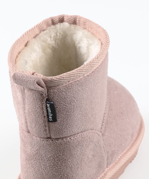 BRANSHES（ブランシェス）の「フェイクムートンブーツ（ブーツ・キッズ・ブラック/ピンク/キャメル/グレー・15.0cm/16.0cm/17.0cm/18.0cm/19.0cm/14.0cm/20.0cm/21.0cm）」の10枚目の写真