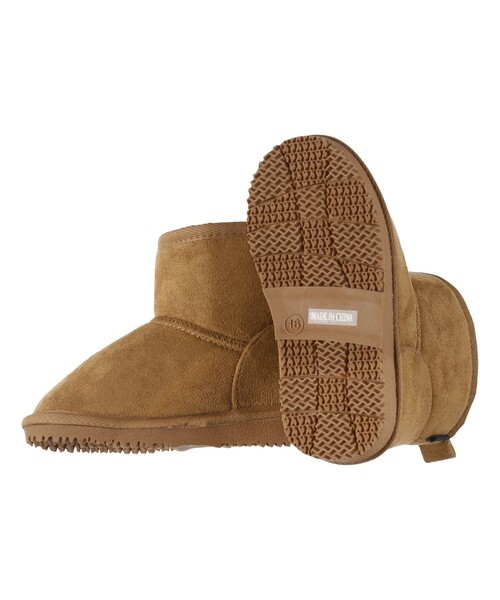 BRANSHES（ブランシェス）の「フェイクムートンブーツ（ブーツ・キッズ・ブラック/ピンク/キャメル/グレー・15.0cm/16.0cm/17.0cm/18.0cm/19.0cm/14.0cm/20.0cm/21.0cm）」の12枚目の写真