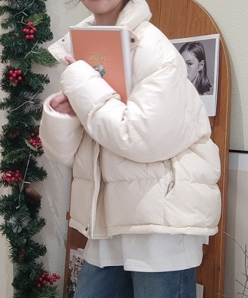 .KOM（ドットコム）の「A'GEM/9 × .kom『.komセレクト/ドットケーオーエムセレクト』中綿ダウンジャケット（ダウンジャケット/コート・レディース・ブラック/ホワイト/ブラウン・M/L）」の5枚目の写真