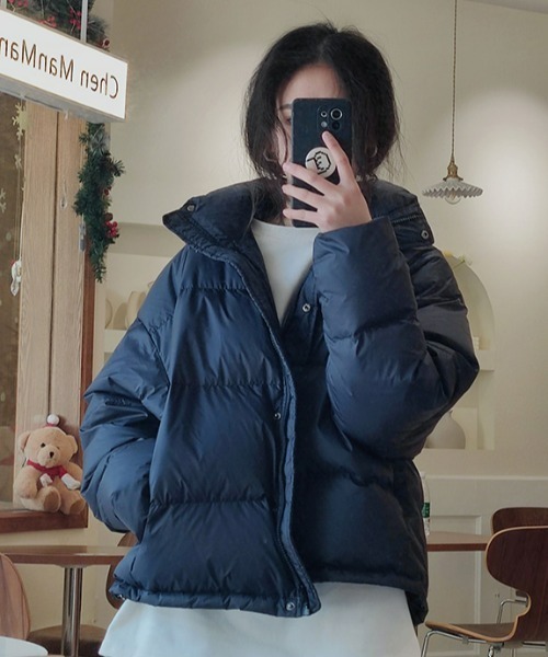 .KOM（ドットコム）の「A'GEM/9 × .kom『.komセレクト/ドットケーオーエムセレクト』中綿ダウンジャケット（ダウンジャケット/コート・レディース・ブラック/ホワイト/ブラウン・M/L）」の13枚目の写真