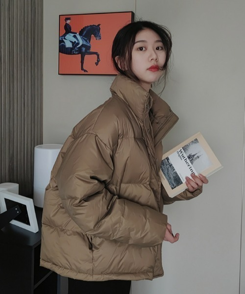 .KOM（ドットコム）の「A'GEM/9 × .kom『.komセレクト/ドットケーオーエムセレクト』中綿ダウンジャケット（ダウンジャケット/コート・レディース・ブラック/ホワイト/ブラウン・M/L）」の18枚目の写真