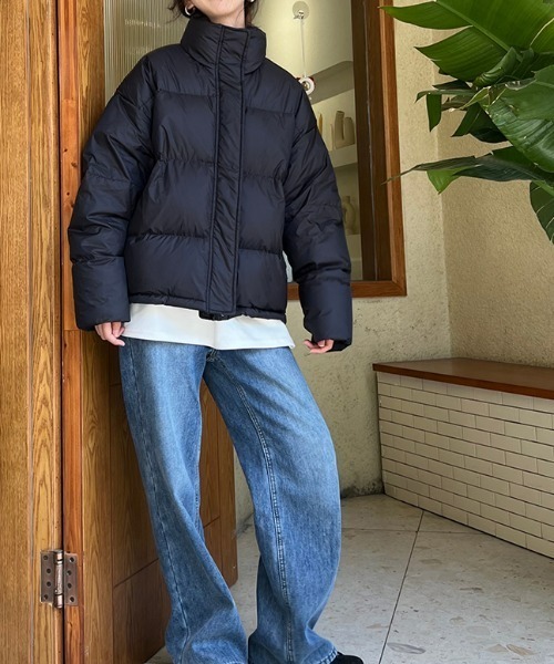 .KOM（ドットコム）の「A'GEM/9 × .kom『.komセレクト/ドットケーオーエムセレクト』中綿ダウンジャケット（ダウンジャケット/コート・レディース・ブラック/ホワイト/ブラウン・M/L）」の12枚目の写真