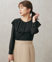 LAISSE PASSE（レッセパッセ）の「【沖田愛加さんコラボ】フレアカラーブラウスドッキングワンピース（ワンピース・メンズ）」
