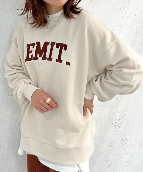 apres jour mignon(アプレジュールミニョン)の「アソート刺繍ヘビーウェイトスウェット【ZOZOTOWN限定アイテム】(Tシャツ/カットソー・レディース・ダークグリーン/アイボリー/ブルー/ベージュ系その他/ナチュラル/ブラック・X-LARGE/フリー)」の8枚目の写真