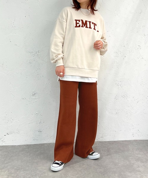 apres jour mignon(アプレジュールミニョン)の「アソート刺繍ヘビーウェイトスウェット【ZOZOTOWN限定アイテム】(Tシャツ/カットソー・レディース・ダークグリーン/アイボリー/ブルー/ベージュ系その他/ナチュラル/ブラック・X-LARGE/フリー)」の10枚目の写真