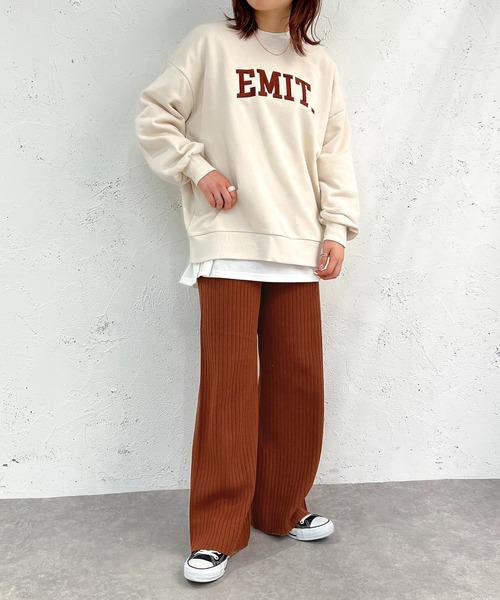 apres jour mignon(アプレジュールミニョン)の「アソート刺繍ヘビーウェイトスウェット【ZOZOTOWN限定アイテム】(Tシャツ/カットソー・レディース・ダークグリーン/アイボリー/ブルー/ベージュ系その他/ナチュラル/ブラック・X-LARGE/フリー)」の11枚目の写真