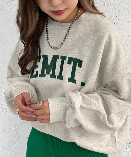 apres jour mignon(アプレジュールミニョン)の「アソート刺繍ヘビーウェイトスウェット【ZOZOTOWN限定アイテム】(Tシャツ/カットソー・レディース・ダークグリーン/アイボリー/ブルー/ベージュ系その他/ナチュラル/ブラック・X-LARGE/フリー)」の17枚目の写真