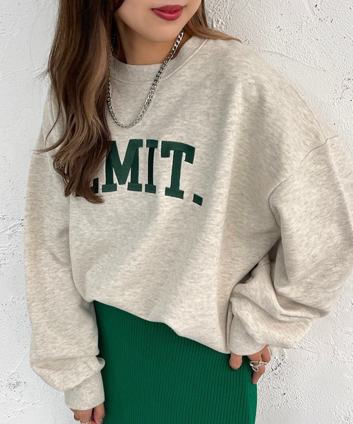 apres jour mignon(アプレジュールミニョン)の「アソート刺繍ヘビーウェイトスウェット【ZOZOTOWN限定アイテム】(Tシャツ/カットソー・レディース・ダークグリーン/アイボリー/ブルー/ベージュ系その他/ナチュラル/ブラック・X-LARGE/フリー)」の19枚目の写真