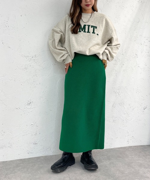 apres jour mignon(アプレジュールミニョン)の「アソート刺繍ヘビーウェイトスウェット【ZOZOTOWN限定アイテム】(Tシャツ/カットソー・レディース・ダークグリーン/アイボリー/ブルー/ベージュ系その他/ナチュラル/ブラック・X-LARGE/フリー)」の21枚目の写真