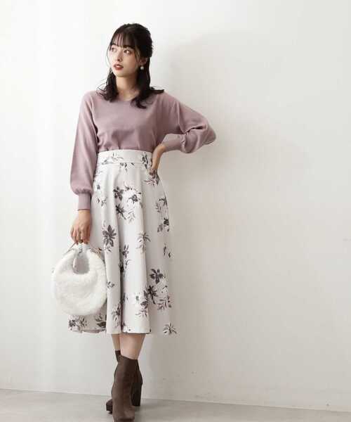 PROPORTION BODY DRESSING（プロポーションボディドレッシング）の「Ｖネック総針ドルマンニット / 1212270022（ニット/セーター・レディース・オフホワイト/ピンク/ダークグレー/ブルー系その他・SMALL/MEDIUM）」の22枚目の写真