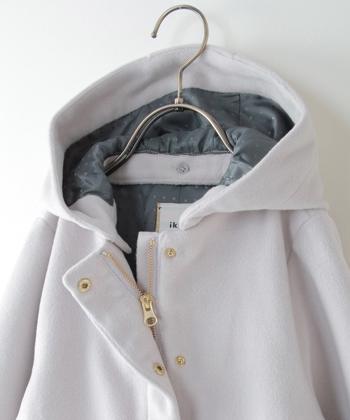 ikka（イッカ）の「バックデザイン2WAYフェイクウールジャケット（120~160cm）（その他アウター・キッズ・ライトグレー・120/130/140/150/160）」の8枚目の写真