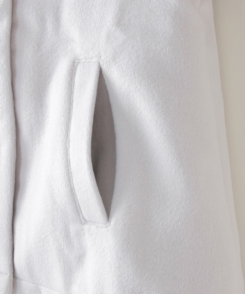 ikka（イッカ）の「バックデザイン2WAYフェイクウールジャケット（120~160cm）（その他アウター・キッズ・ライトグレー・120/130/140/150/160）」の6枚目の写真