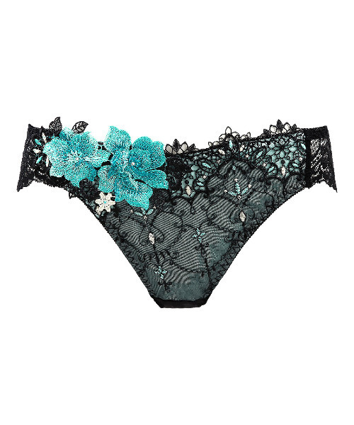 HIMICO（ヒミコ）の「GRANDE 001 Rosa attraente ノーマルショーツ（ショーツ・レディース・ネイビー/ラベンダー/ブラック/ワイン・MEDIUM/LARGE/X-LARGE）」の2枚目の写真