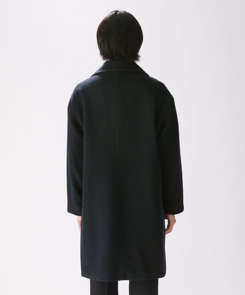 niko and...（ニコアンド）の「PEネップ起毛コート（チェスターコート・メンズ・ネイビー/ブラウン/スモーク/キャメル・MEDIUM/LARGE）」の19枚目の写真