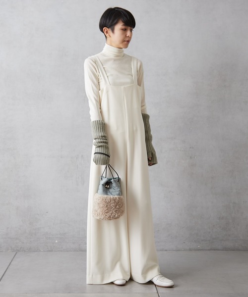 cache cache（カシュ カシュ）の「ナイロン×ボア コンビバッグ（トートバッグ・レディース・ブラック/アイボリー/カーキ/ブルー・フリー）」の14枚目の写真