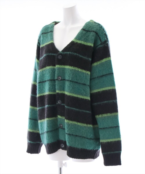 clear（クリア）の「ソフトボーダーオーバーカーディガン（ニット/セーター・レディース・オレンジ/ブルー・F）」の5枚目の写真