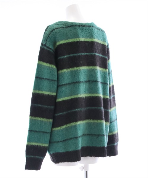 clear（クリア）の「ソフトボーダーオーバーカーディガン（ニット/セーター・レディース・オレンジ/ブルー・F）」の7枚目の写真