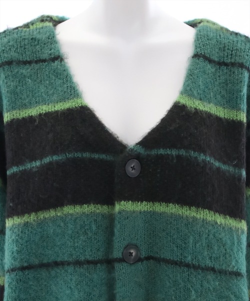 clear（クリア）の「ソフトボーダーオーバーカーディガン（ニット/セーター・レディース・オレンジ/ブルー・F）」の9枚目の写真