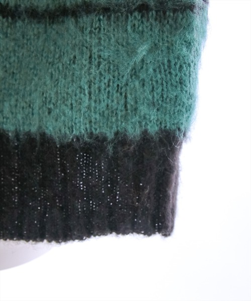 clear（クリア）の「ソフトボーダーオーバーカーディガン（ニット/セーター・レディース・オレンジ/ブルー・F）」の8枚目の写真