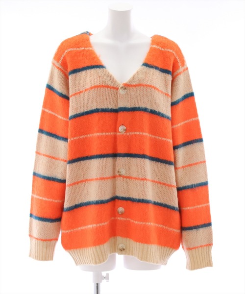 clear（クリア）の「ソフトボーダーオーバーカーディガン（ニット/セーター・レディース・オレンジ/ブルー・F）」の16枚目の写真