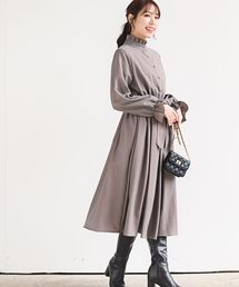 rps | フリルネックキャンディー袖ワンピース(ワンピース)