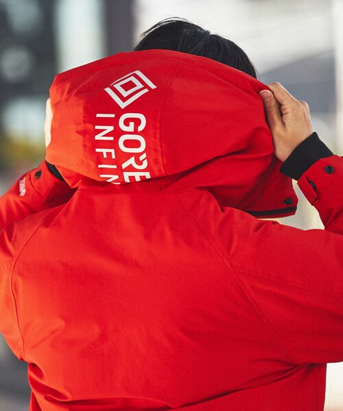 +phenix（プラスフェニックス）の「【+phenix / プラスフェニックス】別注 GORE-TEX フード ダウンジャケット（ダウンジャケット/コート・メンズ・レッド/ブラック/ホワイト/ベージュ・MEDIUM/LARGE/SMALL）」の22枚目の写真