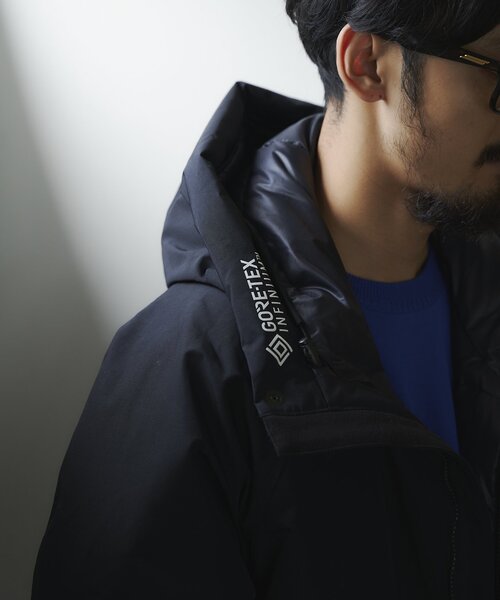 +phenix（プラスフェニックス）の「【+phenix / プラスフェニックス】別注 GORE-TEX フード ダウンジャケット（ダウンジャケット/コート・メンズ・レッド/ブラック/ホワイト/ベージュ・MEDIUM/LARGE/SMALL）」の5枚目の写真