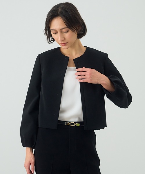 ANAYI（アナイ）の「ライトダブルクロスペプラム ジャケット