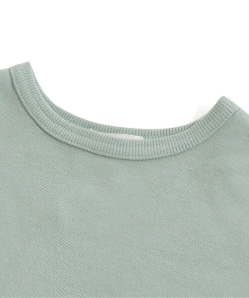 Seraph(セラフ)の「異素材変形長袖Tシャツ(Tシャツ/カットソー・キッズ・ミント/ピンク/オフホワイト・80/90/95/100/110/120/130/140)」の8枚目の写真