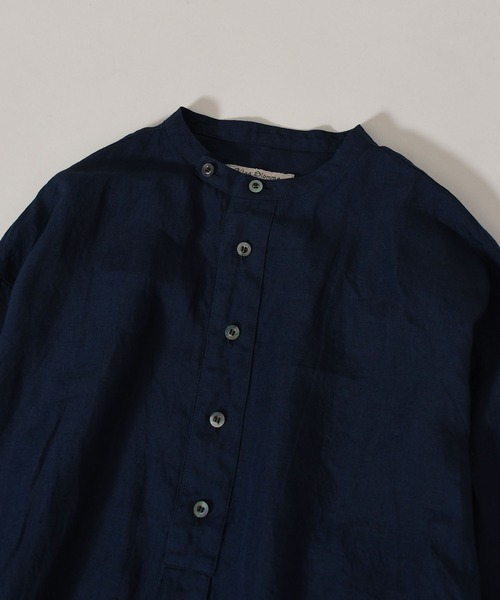 Vlas Blomme(ヴラスブラム)の「【Vlas Blomme×JOHNBULL】別注チュニックシャツ(シャツ/ブラウス・メンズ・ネイビー/ホワイト系その他・FREE)」の8枚目の写真