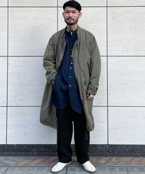 Vlas Blomme(ヴラスブラム)の「【Vlas Blomme×JOHNBULL】別注チュニックシャツ(シャツ/ブラウス・メンズ・ネイビー/ホワイト系その他・FREE)」の7枚目の写真