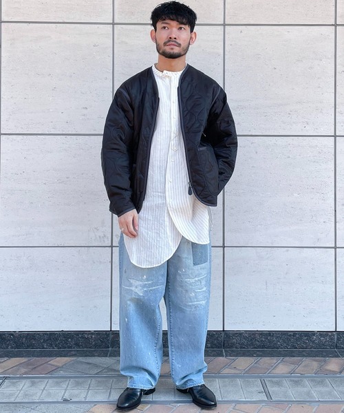 Vlas Blomme(ヴラスブラム)の「【Vlas Blomme×JOHNBULL】別注チュニックシャツ(シャツ/ブラウス・メンズ・ネイビー/ホワイト系その他・FREE)」の17枚目の写真