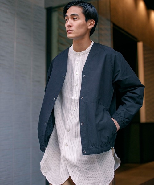 Vlas Blomme(ヴラスブラム)の「【Vlas Blomme×JOHNBULL】別注チュニックシャツ(シャツ/ブラウス・メンズ・ネイビー/ホワイト系その他・FREE)」の21枚目の写真